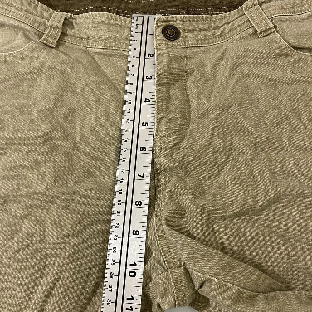 Kuhl Women 14 Khaki Tan Splash Shorts Cotton Stretch Hiking‎ Utility Outdoor